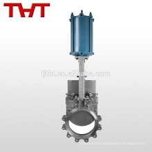 vannes à guillotine pneumatiques en acier inoxydable